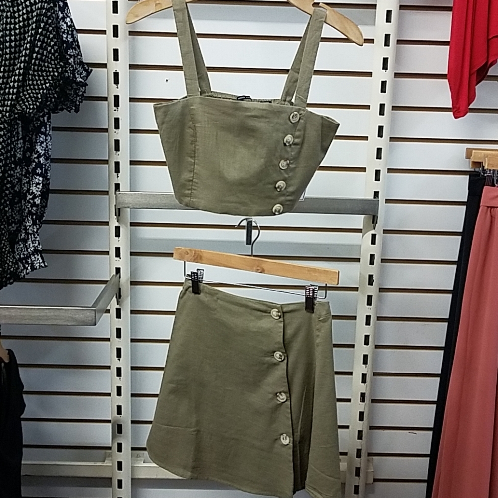 Mind Code Button and Skirt